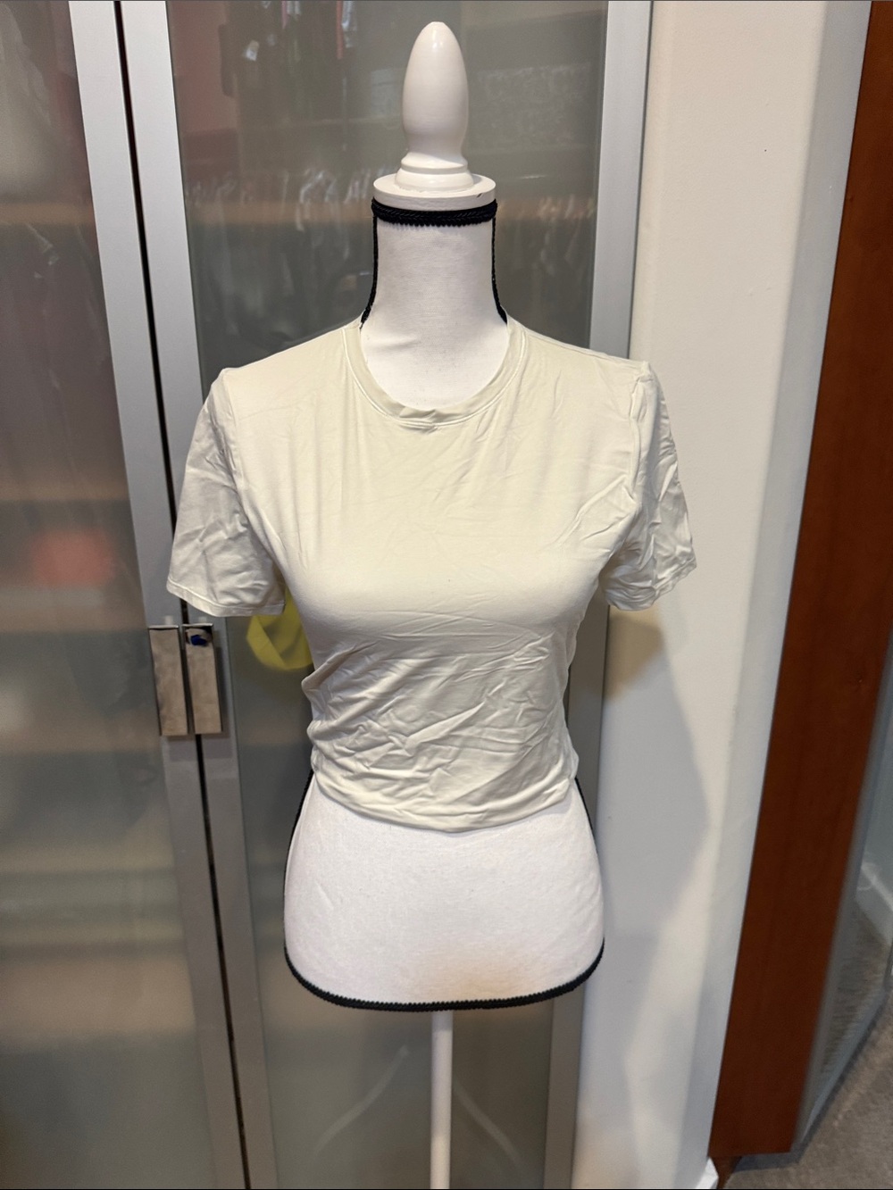 lululemon athletica Women's Crop Tee - Cream